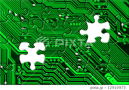 Computer board made of puzzle Computer board made of puzzle 12910973