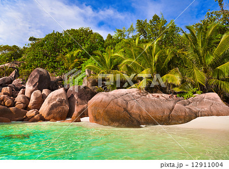 Beach Anse Lazio at Seychelles 12911004