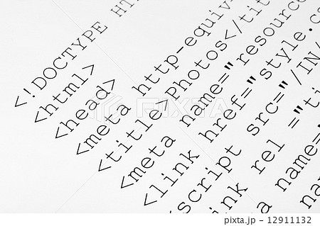 Printed internet html code 12911132