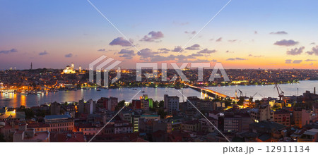 Istanbul sunset panorama Istanbul sunset panorama 12911134