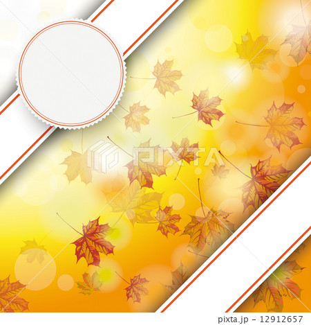 Autumn Foliage Fall Bevel Double Banner Emblem Autumn Foliage Fall Bevel Double Banner Emblem 12912657