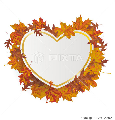Golden Paper Heart Autumn Foliage Golden Paper Heart Autumn Foliage 12912702