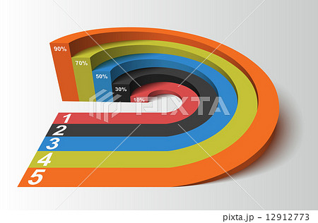 3D Infographics Element Circle Based, Competition Concept, Vecto 12912773
