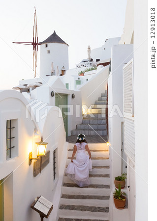 Wedding in Oia village, Santorini island, Greece. Wedding in Oia village, Santorini island, Greece. 12913018