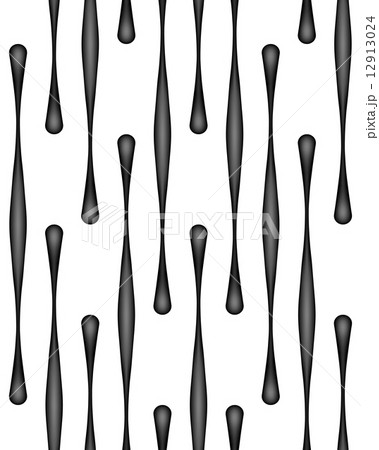 Vertical Black Paint Drops, Vector Seamless Pattern. Vertical Black Paint Drops, Vector Seamless Pattern. 12913024