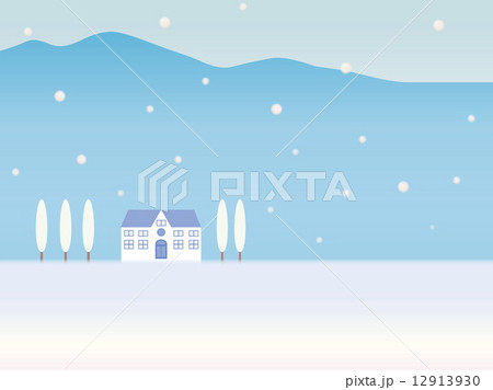 冬風景のイラスト素材