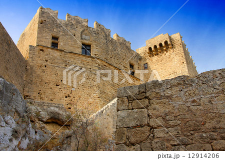 Greece, Rhodes, Lindos Acropolis. 12914206