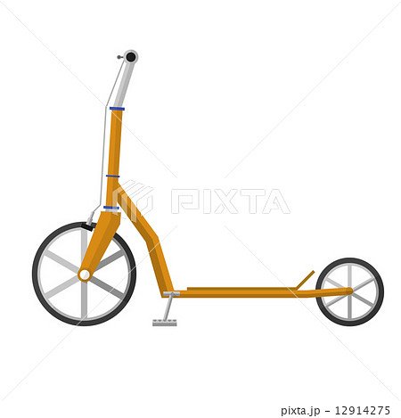 Flat vector illustration of electrical scooter Flat vector illustration of electrical scooter 12914275