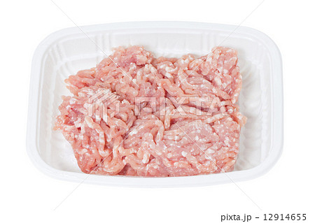 Minced pork isolated on white. Minced pork isolated on white. 12914655