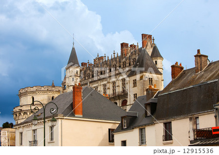 castle of a valley of the river Loire. France. Amboise castle castle of a valley of the river Loire. France. Amboise castle 12915536