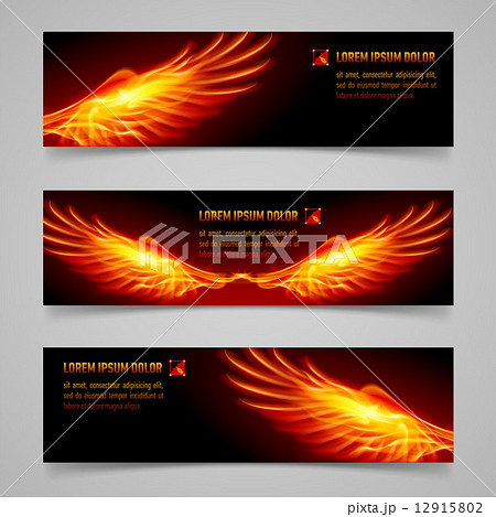 Fire banners 12915802