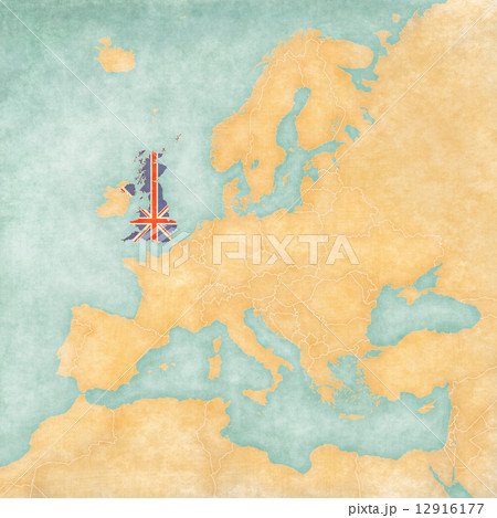 Map of Europe - United Kingdom (Vintage Series) 12916177