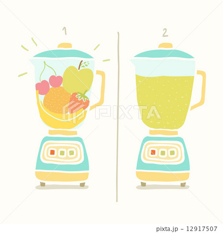 Blender making fruit smoothie. Blender making fruit smoothie. 12917507