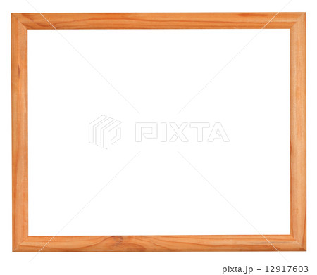 ordinary narrow picture frame with cutout canvas 12917603