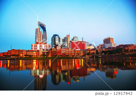 Downtown Nashville cityscape in the morning 12917942