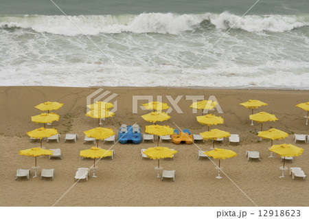 Storm on the beach 12918623