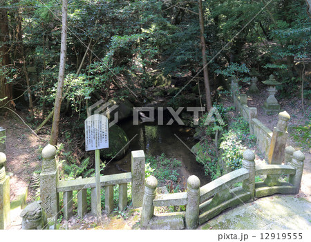 讃岐国二宮「大水上神社」の雨乞神事遺跡「うなぎ淵（竜王淵）」 12919555