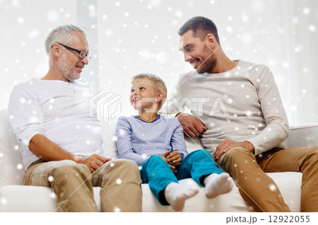 smiling family at home 12922055