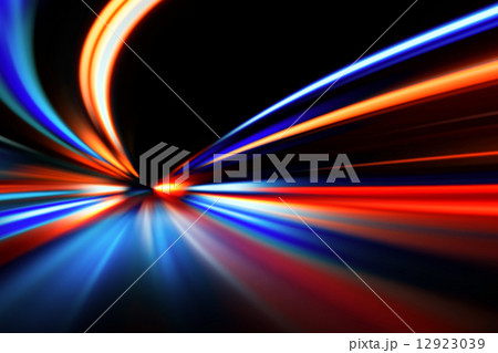 speed motion on night road 12923039