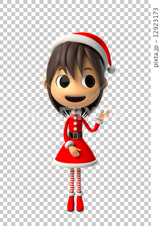 A girl in Santa Claus costume A girl in Santa Claus costume 12923173