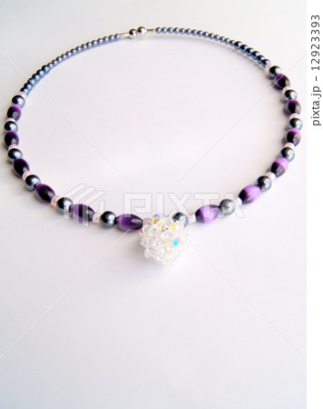 キャッツアイ＆スワロフスキービーズボールのチョーカー 12923393