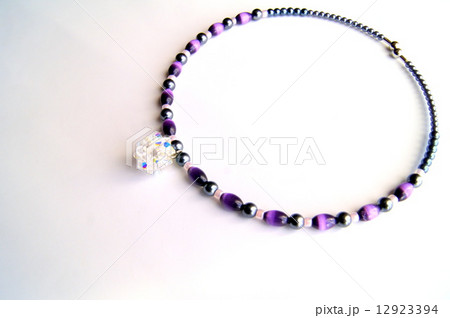 キャッツアイ&スワロフスキービーズボールのチョーカー キャッツアイ&スワロフスキービーズボールのチョーカー 12923394