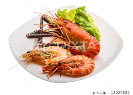 Giant Freshwater Prawn and king prawns 12924882