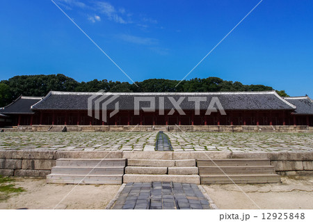 世界遺産 ソウル 宗廟 韓国 の写真素材