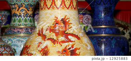 Traditional Chinese vases at a Chinese market 12925883