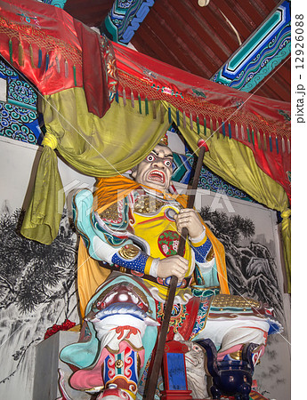 Dharmapala (protector of dharma), Buddhist temple inBeijing, China.   12926088