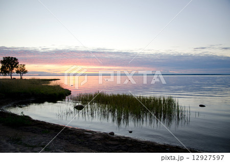 Coastline at sunset 12927597