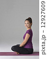 Asian lady after yoga Asian lady after yoga 12927609