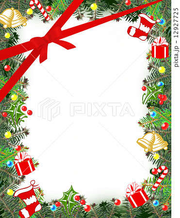 クリスマスフレームのイラスト素材 12927725 Pixta