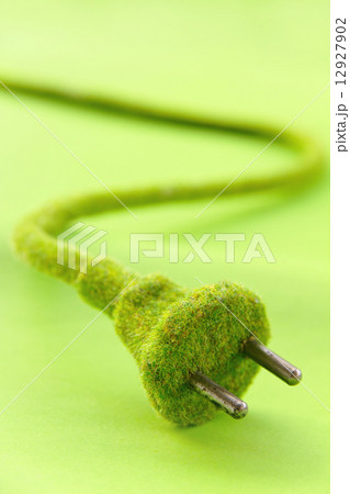 green electric plug green electric plug 12927902