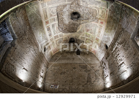 exploring antique roman ruins 12929971