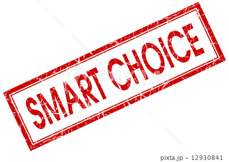 smart choice red square stamp isolated on white background 12930841