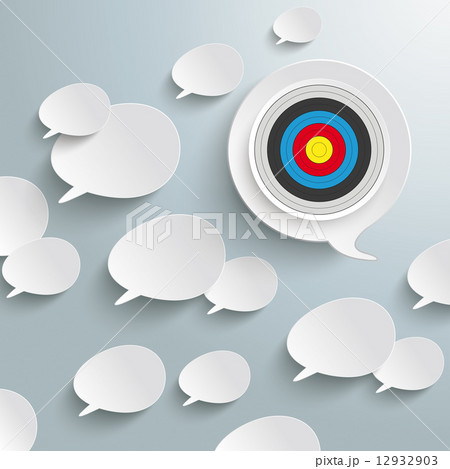White Speech Bubbles Target PiAd 12932903