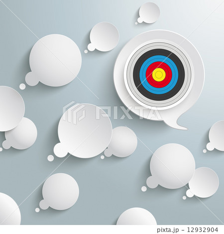 White Thought And Speech Bubbles Target PiAd 12932904