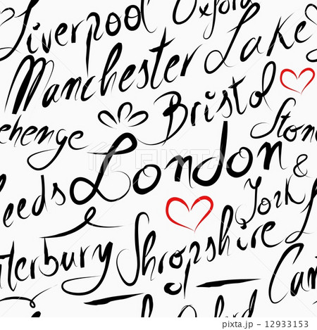 Travel England destination seamless pattern background 12933153