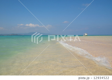 沖縄　離島　浜島　幻の島 12934522