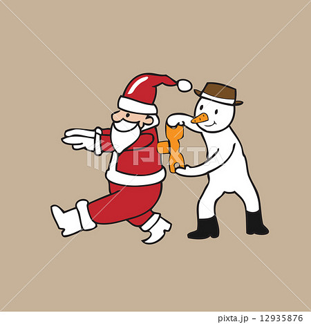 Snowman wind up Santa 12935876