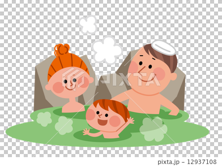 温泉　家族旅行 12937108