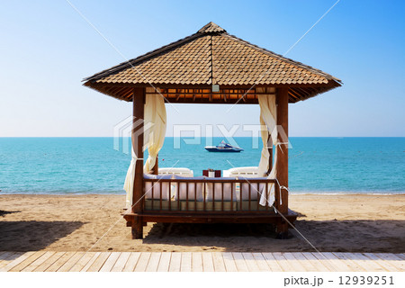 The beach at luxury hotel, Antalya, Turkey The beach at luxury hotel, Antalya, Turkey 12939251