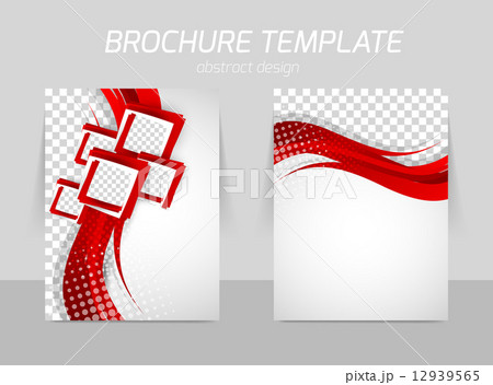 Flyer back and front template design 12939565