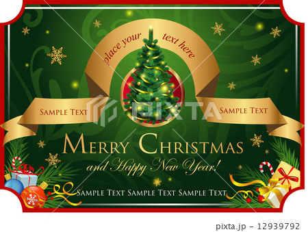 Classic Christmas card  12939792