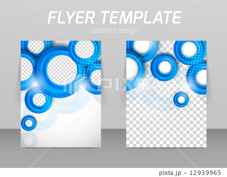 Flyer back and front design template 12939965