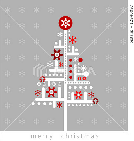 Modern Christmas greeting card. Modern Christmas greeting card. 12940097