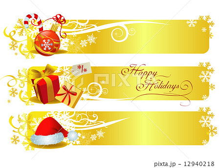Classic christmas banners  12940218