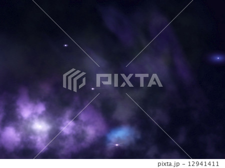 Star field in space and a nebulae Star field in space and a nebulae 12941411