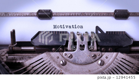 Vintage inscription made by old typewriter 12941455
